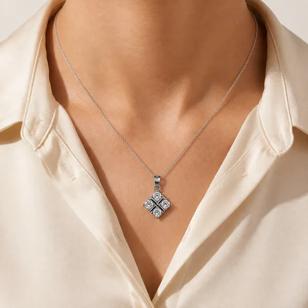 Silver_Sterling_Silver_Geometric_Diamond-Shape_Crystal_Pendant_For_Women