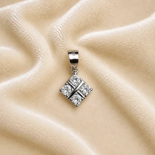Silver_Sterling_Silver_Geometric_Diamond-Shape_Crystal_Pendant_For_Women