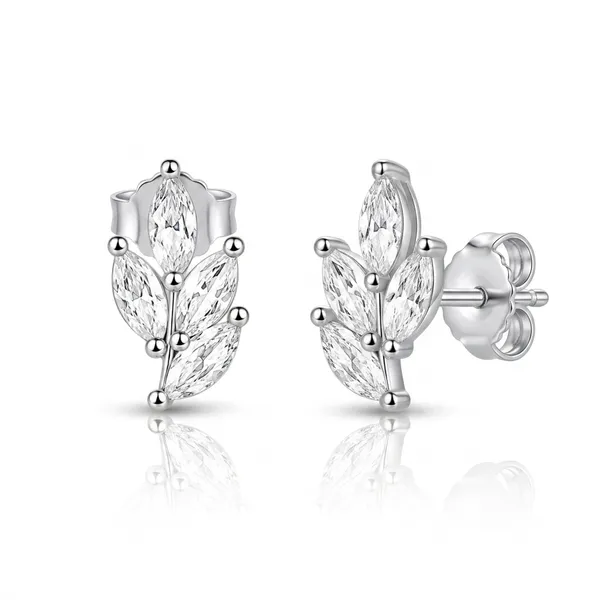 Silver_925_Sterling_Silver_Leaf_Stud_Earrings_For_Women