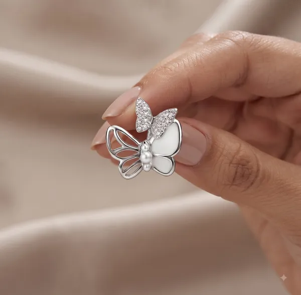 Silver_Sterling_Silver_Butterfly_Stone_Stud_Earrings_For_Women