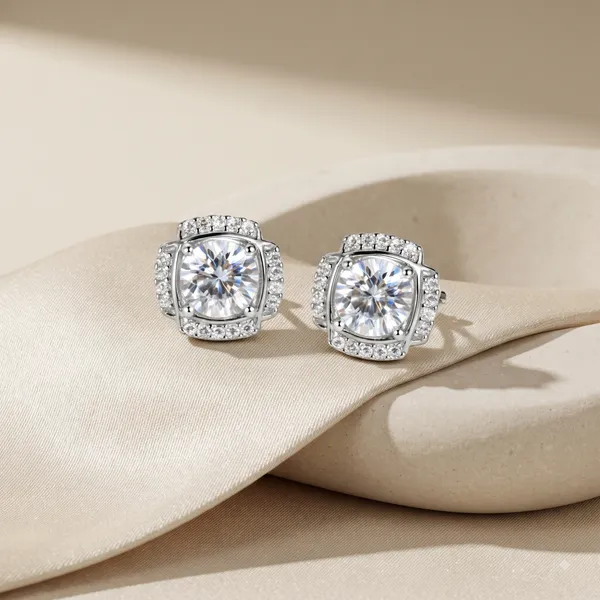 Silver_Sterling_Silver_Cushion_Clear_Stone_Stud_Earrings_For_Women