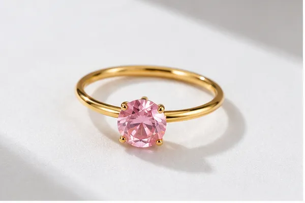 Gold-Tone_18Kt_Stainless_Steel_Single_Stone_Ring_For_Women