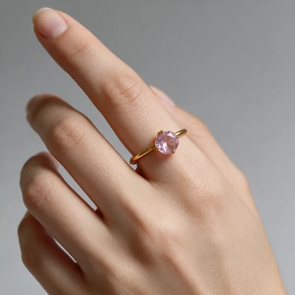 Gold-Tone_18Kt_Stainless_Steel_Single_Stone_Ring_For_Women