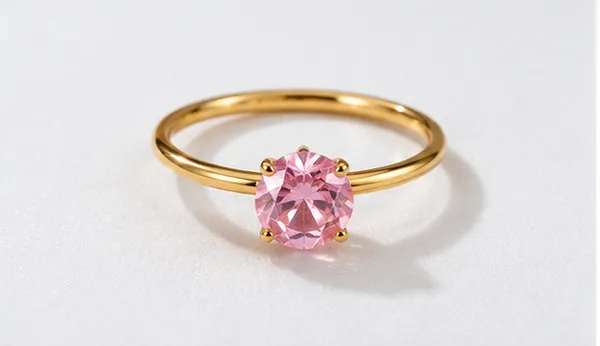 Gold-Tone_18Kt_Stainless_Steel_Single_Stone_Ring_For_Women
