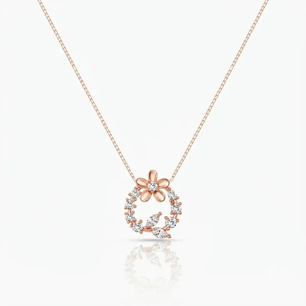 Rose_Gold_925_Sterling_Silver_Floral_Stone_Pendant_Necklace_For_Women