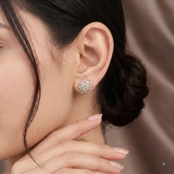 Rose_Gold_Sterling_Crystal_Floral_Stud_Earrings_For_Women