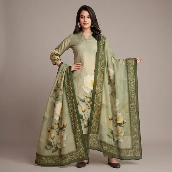 Sage_Green_Muslin_Shining_Kurta_Set_With_Dupatta_For_Women