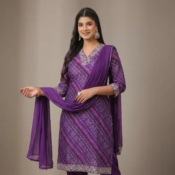 Purple_Mull_Chanderi_Kurta_Set_With_Dupatta_For_Women