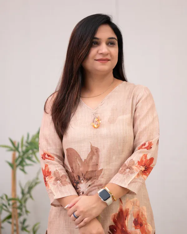 Cream_Chanderi_Cotton_Kurta_Set_For_Women