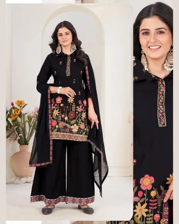 Black_Fox_Fabric_Kurta_Set_With_Dupatta_For_Women