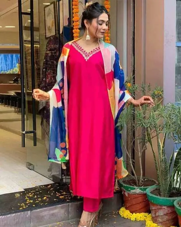 Pink_Viscose_Rayon_Kurta_Set_With_Dupatta_For_Women