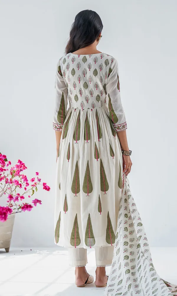 White_60X60_Cotton_Kurta_Set_With_Dupatta_For_Women