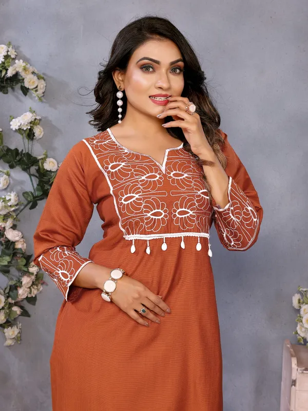 Rust_Orange_Mull_Vetigun_Co-Ord_Set_For_Women