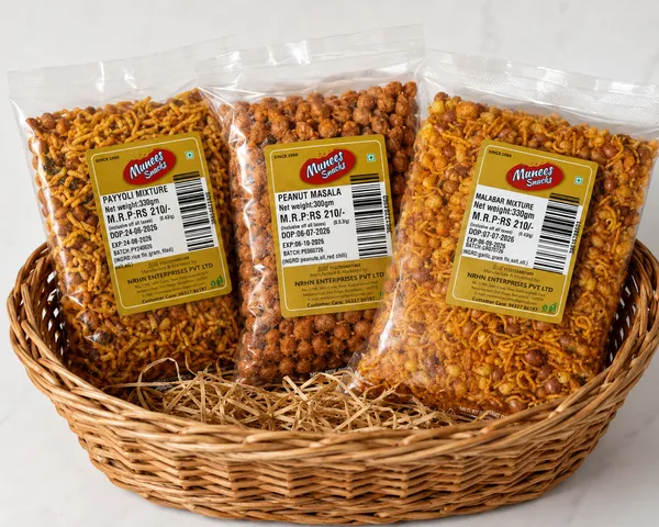 Malabar,Payyoli_Mixture,Peanut_Combo(Pack_of_3*330_gm_each)