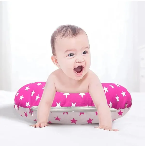 Kids_Care_Cotton_Baby_Feeding_Pillow_Printed_(Pink)