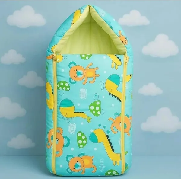 Kids_Care_Turquoise_Cotton_Animal_Print_Zippered_Baby_Sleeping_Bag