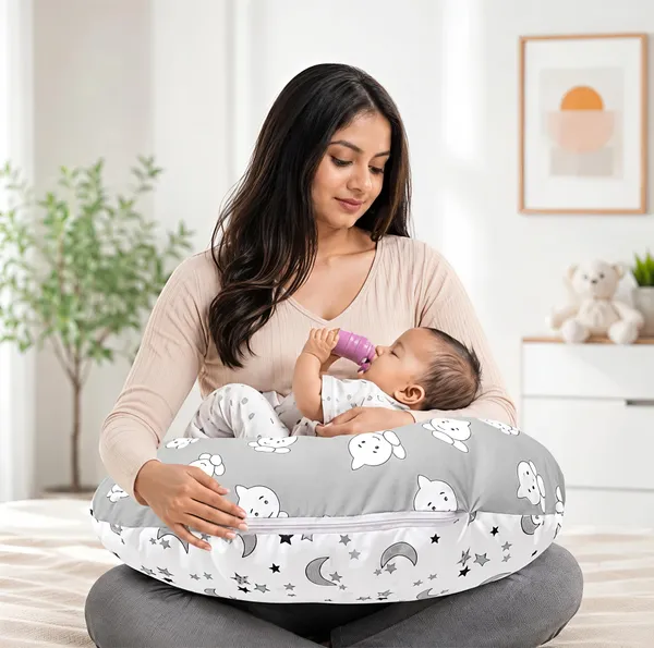 Kids_Care_Cotton_Baby_Feeding_Pillow_Printed_(Grey)