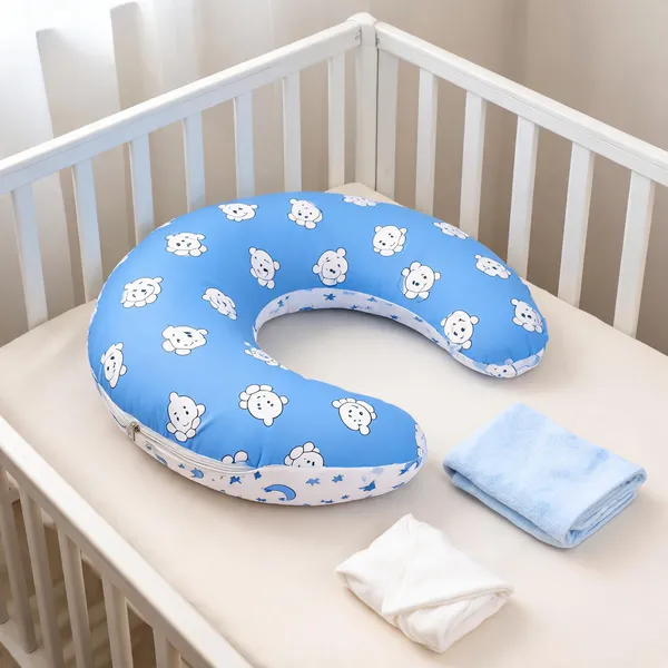 Kids_Care_Cotton_Baby_Feeding_Pillow_Printed_(Blue)