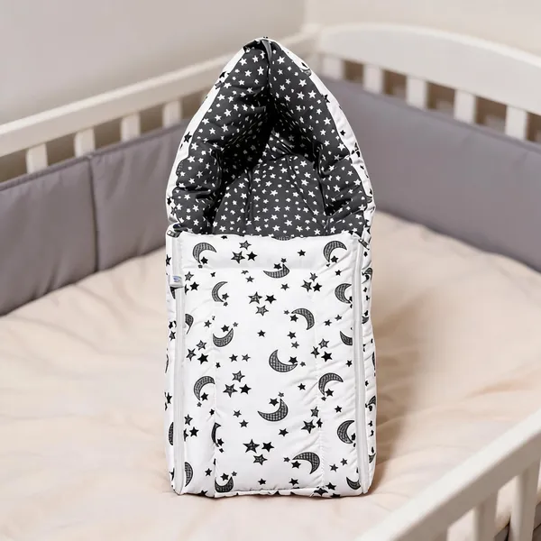 Kids_Care_White_Cotton_Moon_Star_Print_Baby_Sleeping_Bag_Cum_Carrier
