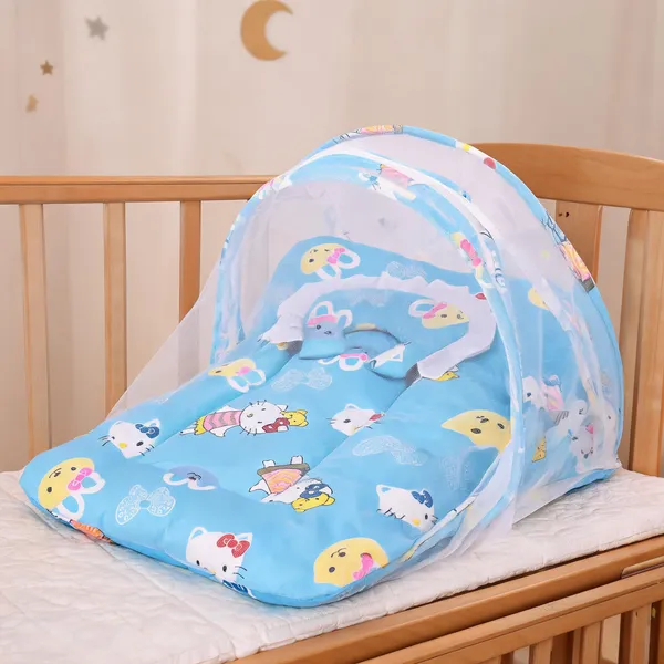 Kids_Care_Cotton_Baby_Bed_Sized_Bedding_Set_(Blue,_1_Baby_Mosquito_Baby_Net_Bed,_1_Baby_Cushioned_Pillow)