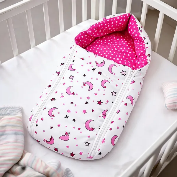 Kidscare_Pink_Sleeping_01_Sleeping_Bag_(Pink_And_White)