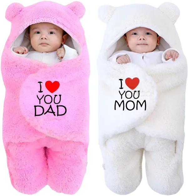 Kids_Care_Newborn_Baby_Sleeping_Bag_Combo_Pack_For_Baby_Boys_And_Baby_Girls_Sleeping_Bag_(Pink_And_White)_Pack_Of_2