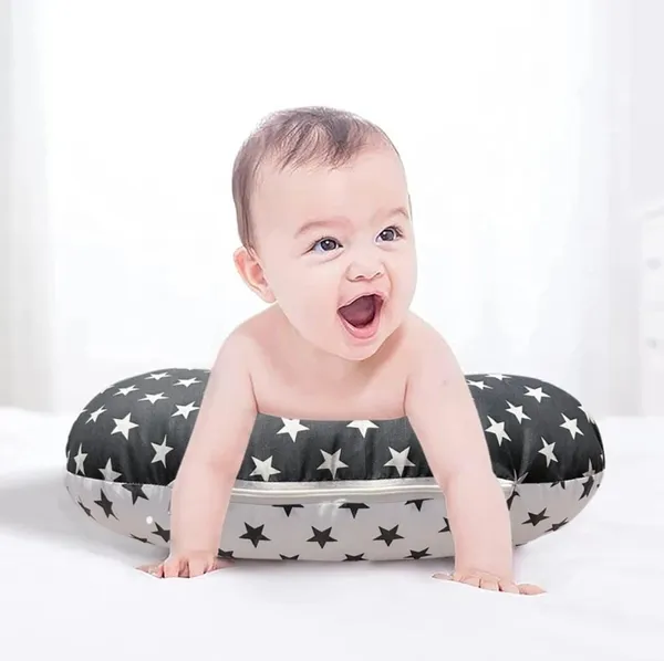 Kids_Care_Cotton_Baby_Feeding_Pillow_Printed_(Grey)