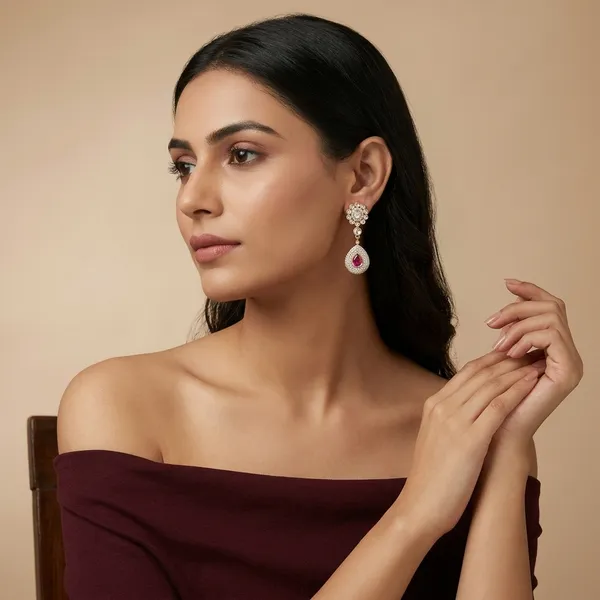 Gold_Ruby_Red_Kundan_Teardrop_Drop_Earrings_For_Women