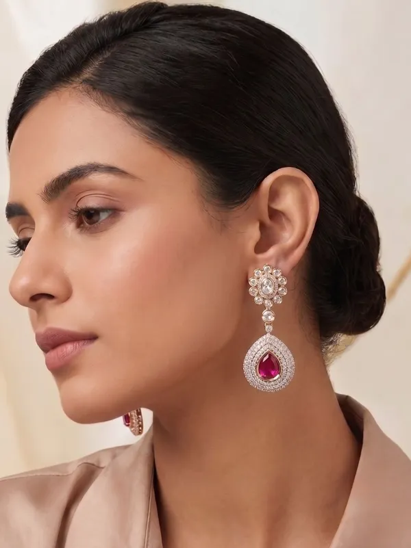 Gold_Ruby_Red_Kundan_Teardrop_Drop_Earrings_For_Women