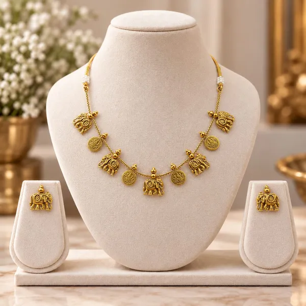 Royal_Gaja_Elephant_&_Coin_Heritage_Necklace_Set