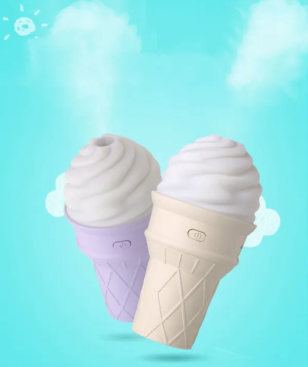 Lavender_And_Cream_Abs_Plastic_Ice_Cream_Shape_Led_Aroma_Humidifier_(Pack_Of_2)