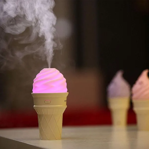 Lavender_And_Cream_Abs_Plastic_Ice_Cream_Shape_Led_Aroma_Humidifier_(Pack_Of_2)