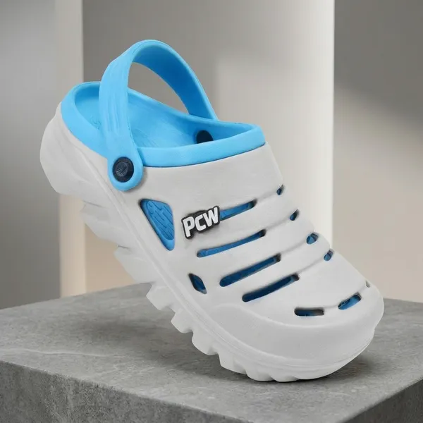 Sky_Blue_And_Grey_Eva_Slip-On_Clogs_For_Men