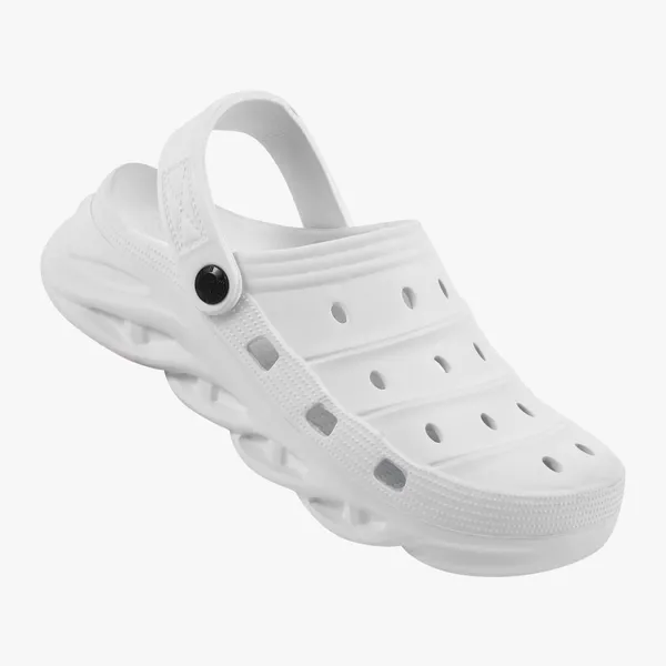 White_Eva_Perforated_Slip-On_Clogs_For_Men