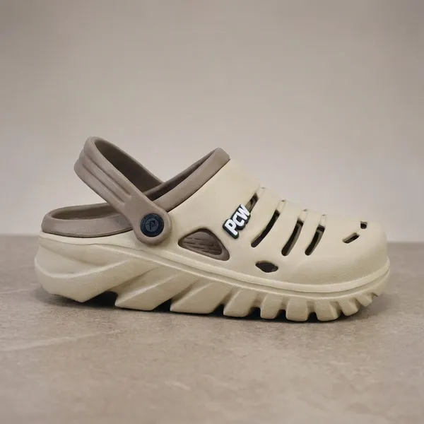 PCW_Dragon-2_Beige_And_Brown_Eva_Slip-On_Clogs_For_Men