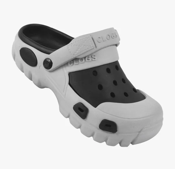PCW_Clogs-2_Grey_And_Black_Eva_Perforated_Clogs_For_Men