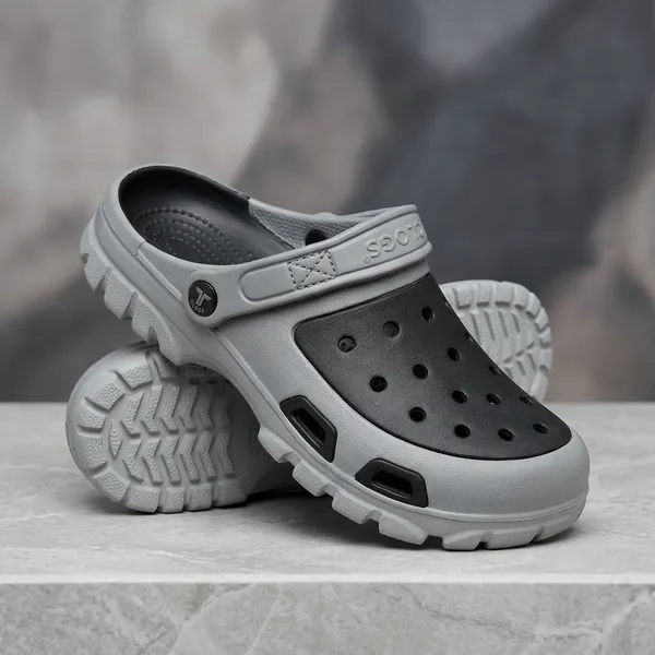 Grey_And_Black_Eva_Ventilated_Clogs_For_Men