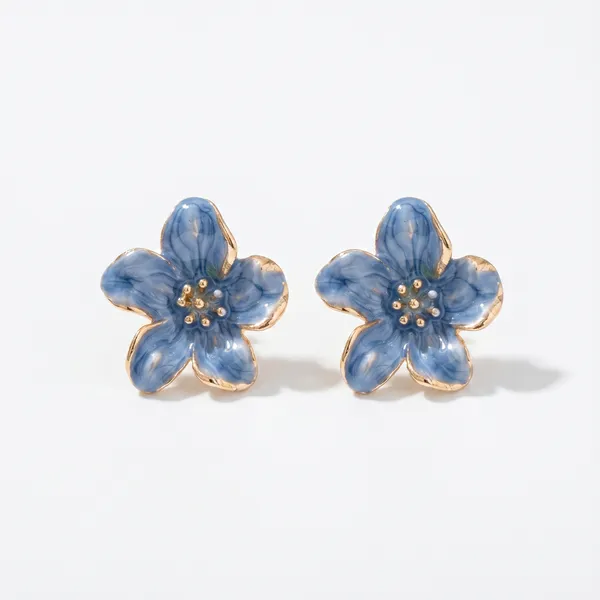 Azure_Bloom_Anti_Tarnish_Floral_Stud_Earrings_for_Women_|_Blue_Enamel_Flower_Earrings