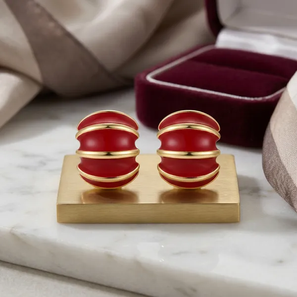 Red_Enamel_Gold_Plated_Stud_Earrings_for_Women_|_Elegant_Minimalist_Statement_Earrings