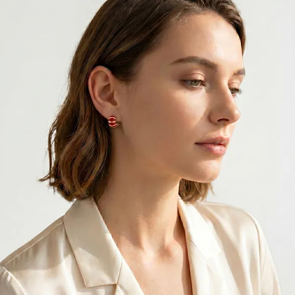 Red_Enamel_Gold_Plated_Stud_Earrings_for_Women_|_Elegant_Minimalist_Statement_Earrings