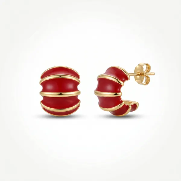 Red_Enamel_Gold_Plated_Stud_Earrings_for_Women_|_Elegant_Minimalist_Statement_Earrings