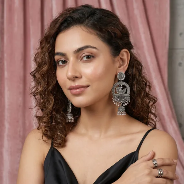 Oxidised_Dancing_Lady_Jhumka_Earrings_for_Women_|_Traditional_Boho_Statement_Earrings
