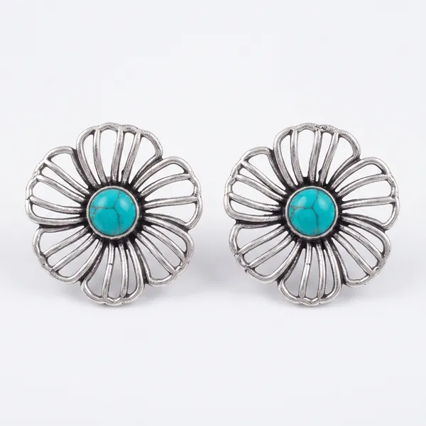 Silver_Turquoise_Flower_Stud_Earrings_for_Women_|_Floral_Vintage_Earrings