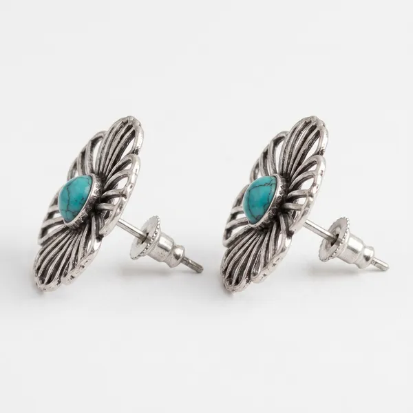 Silver_Turquoise_Flower_Stud_Earrings_for_Women_|_Floral_Vintage_Earrings