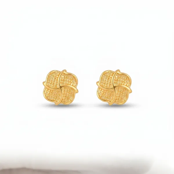 Textured_Gold_Floral_Stud_Earrings_for_Women_|_Anti_Tarnish_Minimalist_Earrings