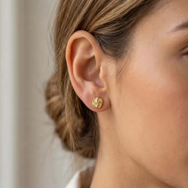 Textured_Gold_Floral_Stud_Earrings_for_Women_|_Anti_Tarnish_Minimalist_Earrings