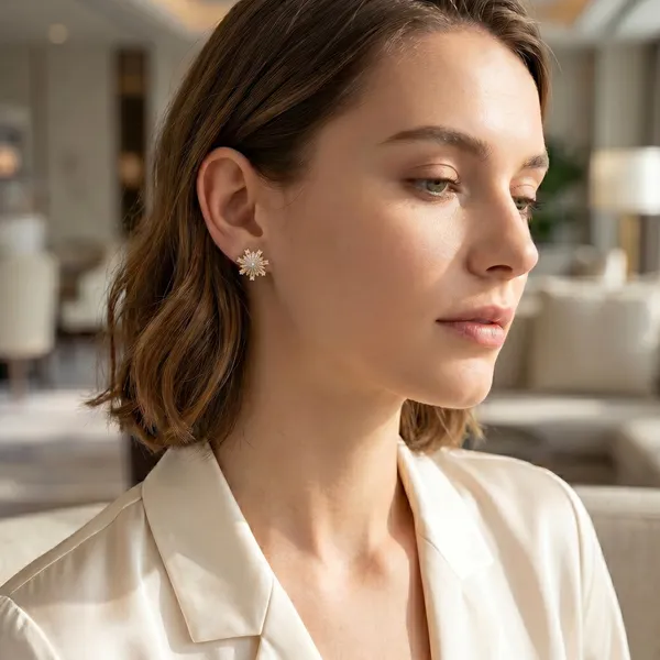 Gold_Snowflake_Crystal_Stud_Earrings_for_Women_|_Anti_Tarnish_Zircon_Stud_Earrings