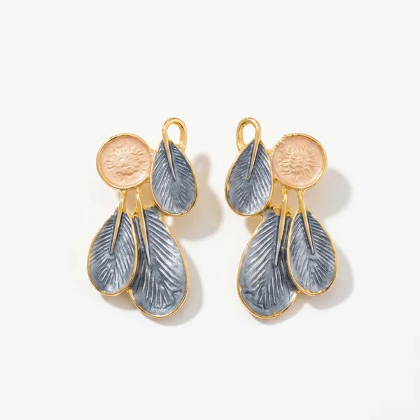 Bloom_Leaf_Anti_Tarnish_Statement_Drop_Earrings_for_Women_|_Gold_&_Grey_Floral_Earrings