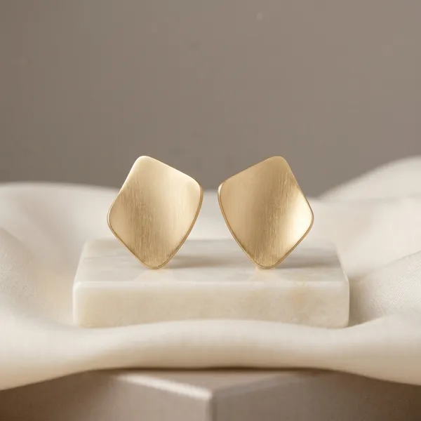 Minimalist_Gold_Geometric_Stud_Earrings_for_Women_|_Anti_Tarnish_Matte_Finish_Earrings