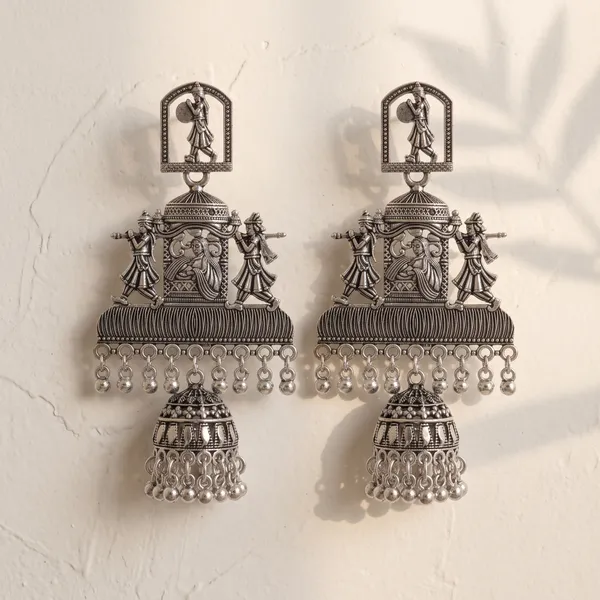Traditional_Oxidised_Silver_Temple_Jhumka_Earrings_for_Women_|_Ethnic_Handcrafted_Statement_Earrings